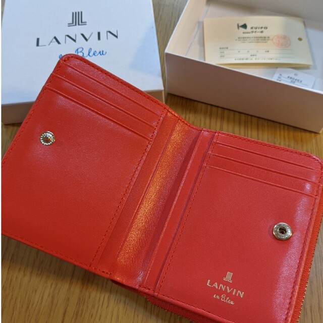 LANVIN en Bleu(ランバンオンブルー)のLANVIN en Bleu　二つ折り財布 レディースのファッション小物(財布)の商品写真