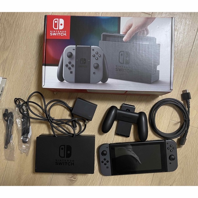 Nintendo Switch - Nintendo Switch JOY-CON グレー 本体 付属品一式 ...