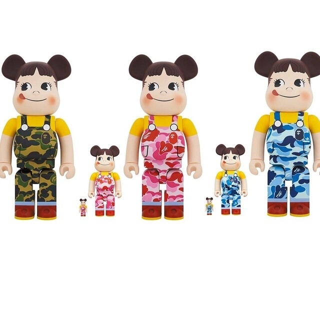 BE@RBRICK BAPE(R) ペコちゃん 100％ & 400％3色セット