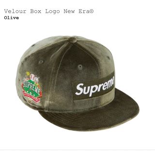 シュプリーム(Supreme)のシュプリーム　Velour Box Logo New Era　1/2(キャップ)