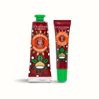 ロクシタン(L'OCCITANE)のL'OCCITANE アップルマロン シア ハンドクリーム&リップバームセット(ハンドクリーム)