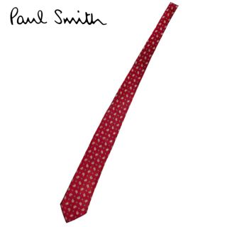 ポールスミス(Paul Smith)の【美品】Paul Smith ポールスミス ネクタイ シルク レッド 赤(ネクタイ)