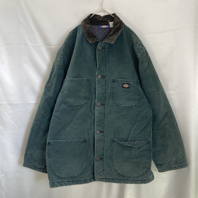 Dickies ディッキーズ ワークジャケット ブルゾン ダック地 グリーン M