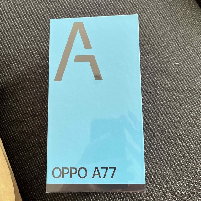 80OS種類OPPO A77 ブラック　新品未開封
