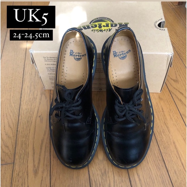 Dr.Martens ドクターマーチン UK5 24cm 1461 3ホール 黒 【超安い ...