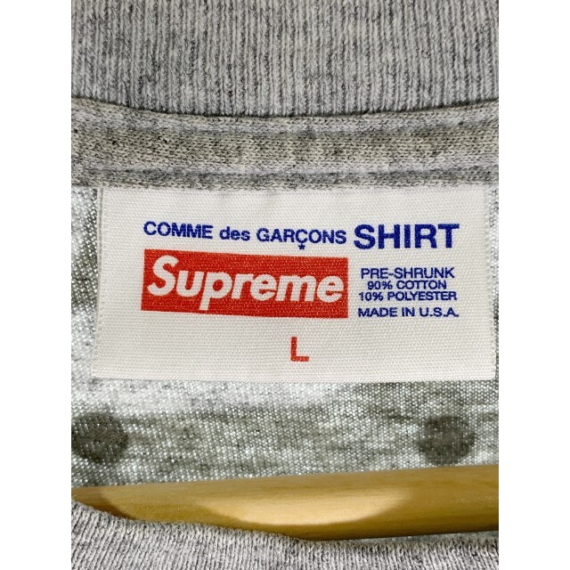 COMME des GARCONS(コムデギャルソン)のシュプリーム 12SS コムデギャルソンシャツ ボックスロゴ Tシャツ ドット メンズのトップス(Tシャツ/カットソー(半袖/袖なし))の商品写真