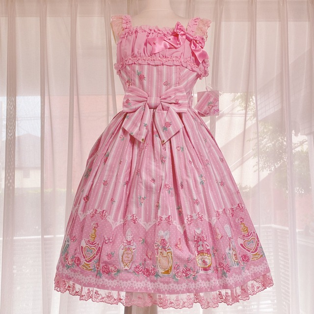 Angelic Pretty(アンジェリックプリティー)のローズトワレ　JSKボンネヘドレ レディースのレディース その他(セット/コーデ)の商品写真