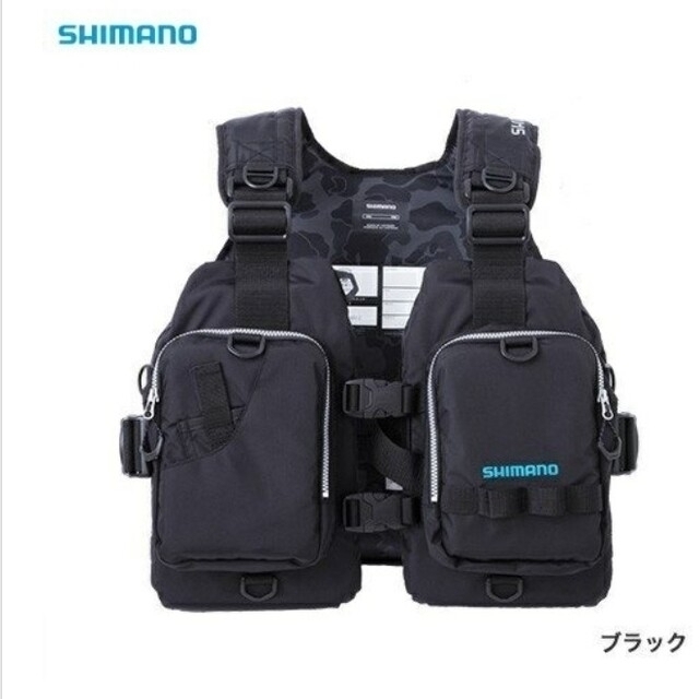 SHIMANO(シマノ)のシマノ新品タグ付き　ゲームベスト・ポーチ2点セット スポーツ/アウトドアのフィッシング(ウエア)の商品写真