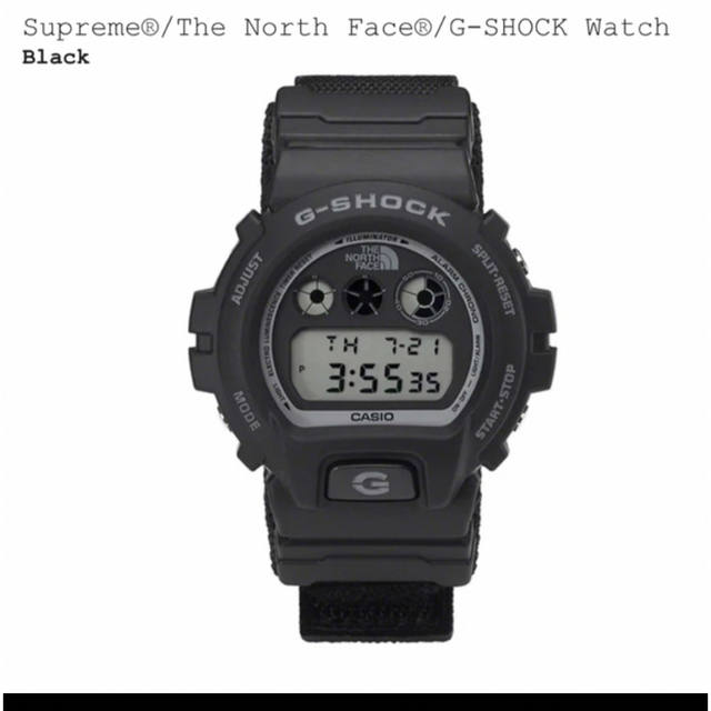 Supreme THE NORTH FACE G-SHOCK watch 黒