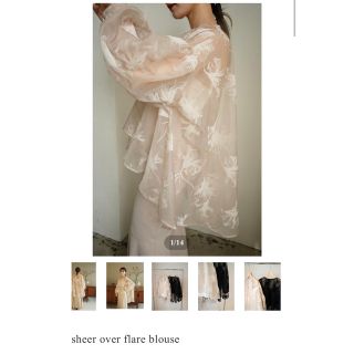 ステュディオス(STUDIOUS)のsheer over flare blouse acka(シャツ/ブラウス(長袖/七分))
