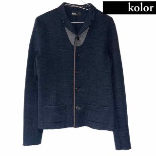 グリーン・ホワイト系 完成品♪ 【kolor カラー】コーチジャケット