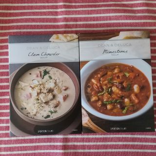 ディーンアンドデルーカ(DEAN & DELUCA)の【新品未開封】ｸﾗﾑﾁｬｳﾀﾞｰ&ﾐﾈｽﾄﾛｰﾈ🍲DEAN&DELUCA(レトルト食品)