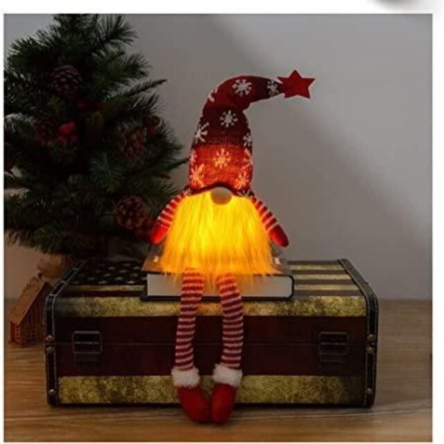 クリスマスサンタ サンタ飾り クリスマス飾り サンタ置物 人形の装飾 エルフ ハンドメイドのインテリア/家具(インテリア雑貨)の商品写真