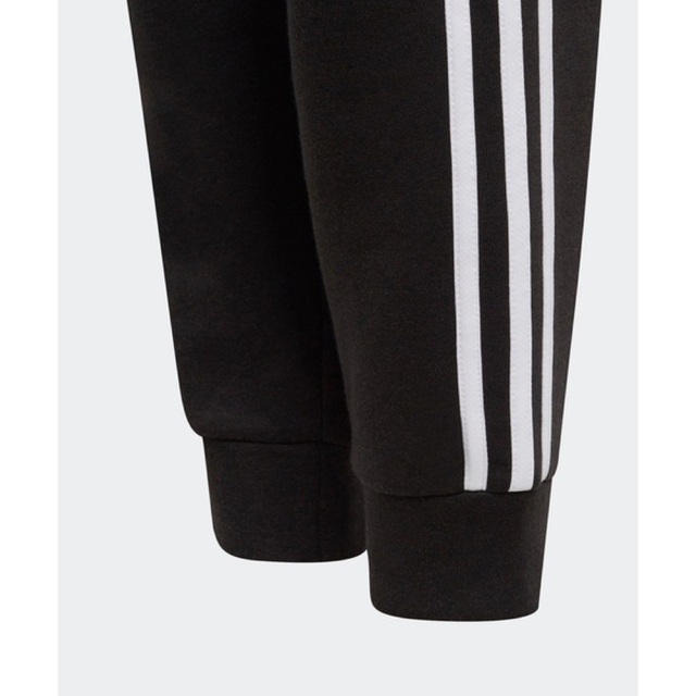 adidas(アディダス)の新品 adidas 3ストライプス パンツ 裏起毛 160cm ブラック キッズ/ベビー/マタニティのキッズ服男の子用(90cm~)(パンツ/スパッツ)の商品写真