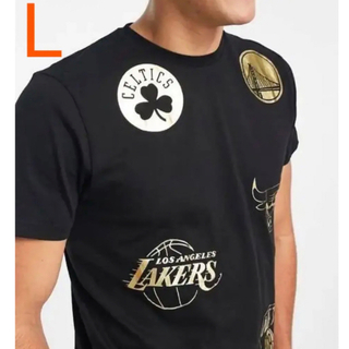 ニューエラー(NEW ERA)のニューエラ メンズ  Tシャツ NBA gold print  Lサイズ(Tシャツ/カットソー(半袖/袖なし))