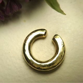 ◻真鍮イヤーカフ スクエアライン◻太さ3.5㎜◻ハンドメイド(イヤーカフ)