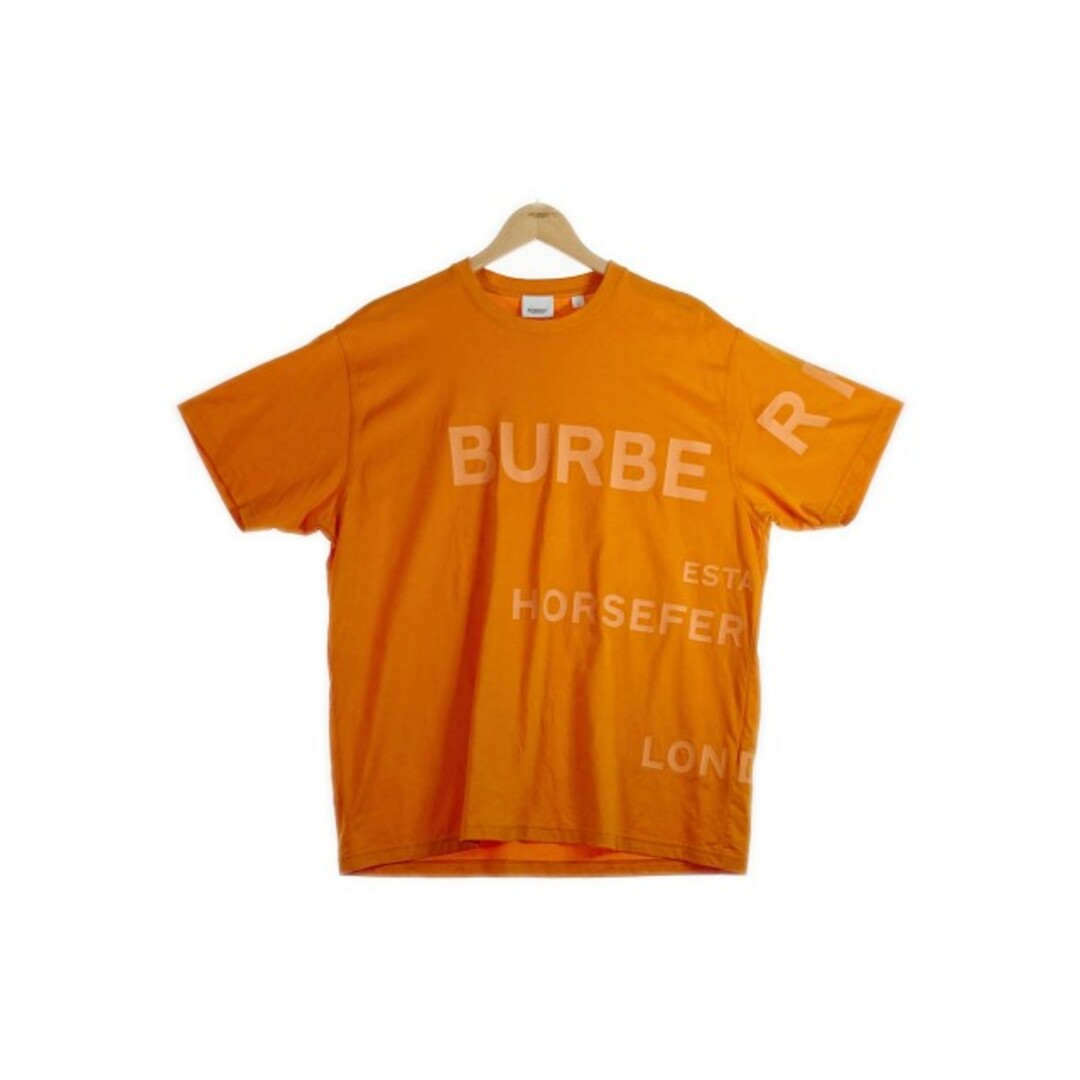 BURBERRY - ☆バーバリー ラバーロゴ プリント Tシャツ オレンジ sizeM