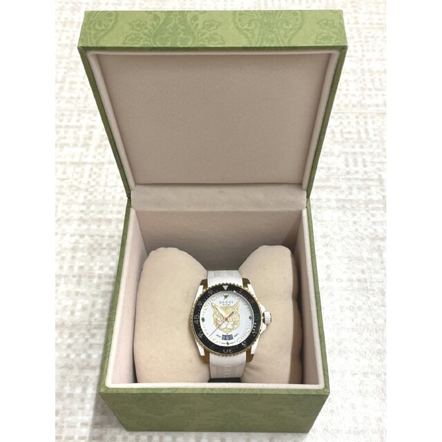 超美品 Gucci 美品 B品 稼働品 GUCCI 腕時計 136.3 ゴールド金具 ３針 ダイヴ 腕時計(アナログ)