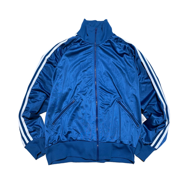 adidas(アディダス)のトラックジャケット ジャージ 古着 菅田将暉 小松菜奈 在原みゆ紀 紺 白 メンズのトップス(ジャージ)の商品写真