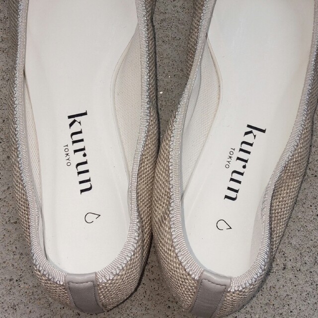 kurun クルン  バレエシューズ リネン 25 レディースの靴/シューズ(ハイヒール/パンプス)の商品写真