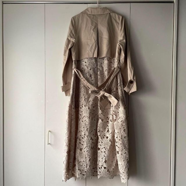 D ノエラ Noela 花柄 刺繍 コート ワンピース ロング 羽織カーディガン