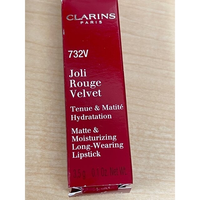 CLARINS(クラランス)の［お値引きしました］クラランス　ジョリ　ルージュ　ベルベット　７３２Ｖ　口紅 コスメ/美容のベースメイク/化粧品(口紅)の商品写真