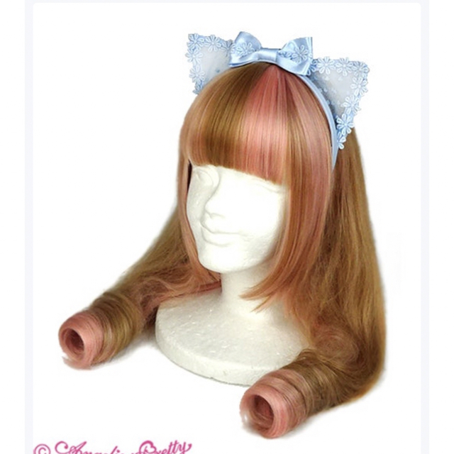 Angelic Pretty(アンジェリックプリティー)のFleur Catカチューシャ レディースのヘアアクセサリー(カチューシャ)の商品写真