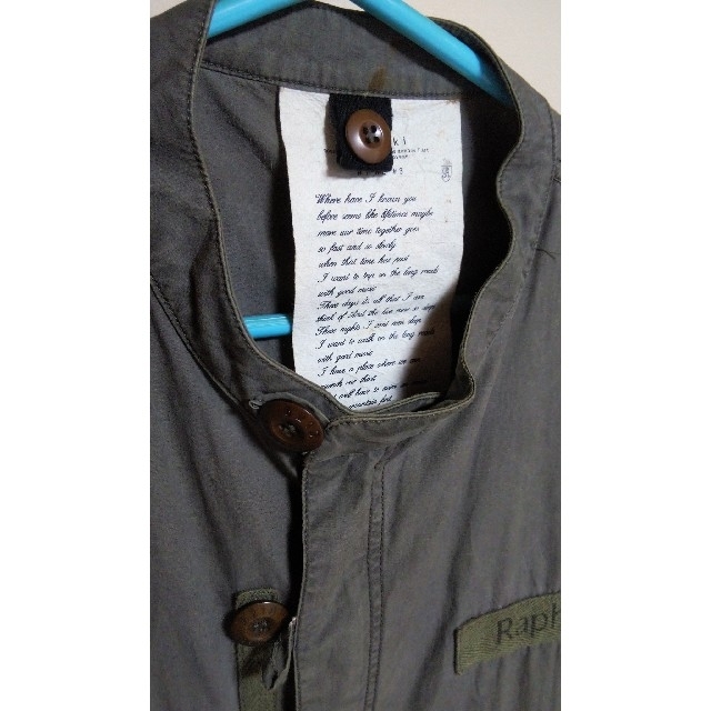 HARE(ハレ)のrovtski　バンドカラーミリタリーコート メンズのジャケット/アウター(ミリタリージャケット)の商品写真