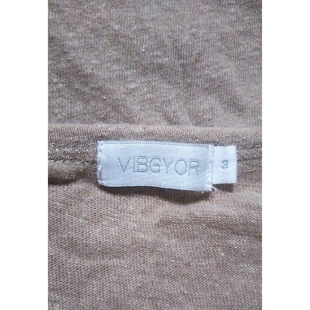VIBGYOR(ビブジョー)のVIBGYOR　綿麻天竺Tシャツ メンズのトップス(Tシャツ/カットソー(半袖/袖なし))の商品写真