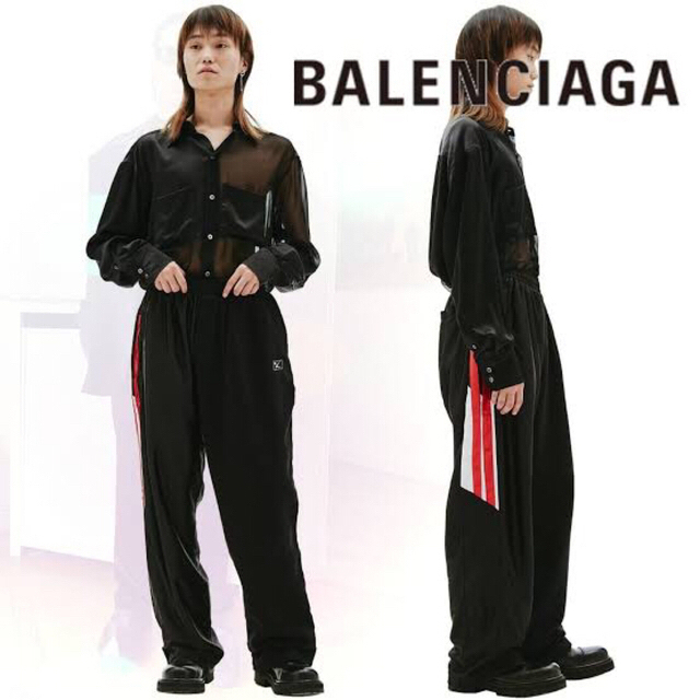 Balenciaga(バレンシアガ)のBALENCIAGA バレンシアガ 50/50 ワイドトラックパンツ メンズのパンツ(その他)の商品写真