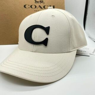 コーチ(COACH)の新品未使用　コーチ　ベースボール キャップ 帽子 白 ホワイト(キャップ)