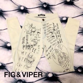 フィグアンドヴァイパー(FIG&VIPER)のFIG＆VIPER プリントデニムPT(デニム/ジーンズ)