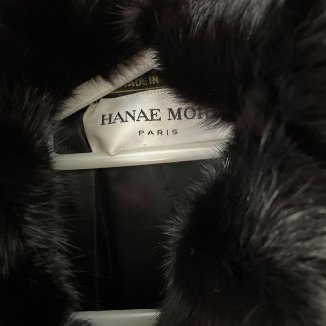 K ハナエモリ コート ファー ロング ジャケット HANAE MORI