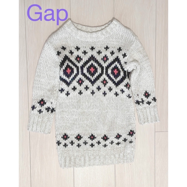 babyGAP(ベビーギャップ)のGAP ニットワンピース キッズ/ベビー/マタニティのキッズ服女の子用(90cm~)(ワンピース)の商品写真