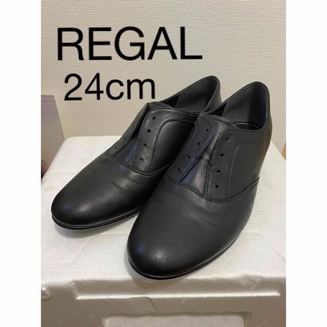 REGAL(リーガル)のお値引き不可/REGAL レザークロップドシューズ　美品 レディースの靴/シューズ(ローファー/革靴)の商品写真