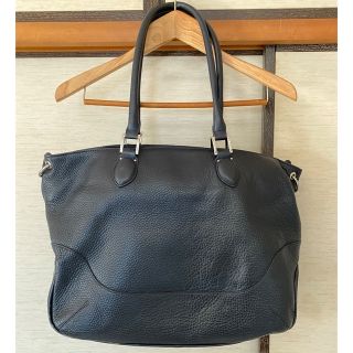 ペッレ モルビダ(PELLE MORBIDA)のペッレモルビダ　トートバッグ　牛革　ネイビー　ビジネスバッグ　ユニセックス(ビジネスバッグ)