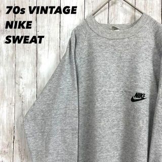 【オールドナイキ】1970sナイキNIKE ツートンカラースウェットオレンジタグ