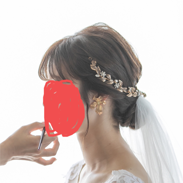 ブライダルヘッドアクセサリー レディースのヘアアクセサリー(その他)の商品写真