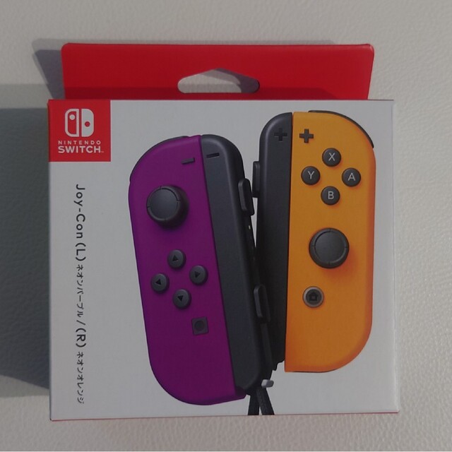 Nintendo Switch(ニンテンドースイッチ)のJoy-Con(L) ネオンパープル/(R) ネオンオレンジ 新品 ジョイコン エンタメ/ホビーのゲームソフト/ゲーム機本体(その他)の商品写真