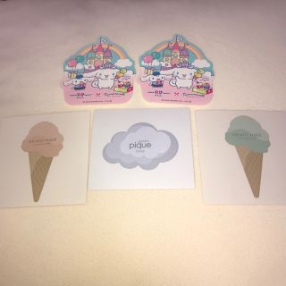 ジェラートピケ(gelato pique)のジェラピケアイスクリームシール&サーティンワンシナモンシール(キャラクターグッズ)