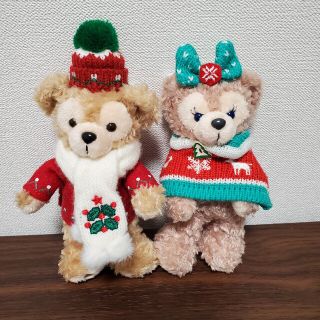 ダッフィー(ダッフィー)のダッフィー シェリーメイ ぬいぐるみバッジ　Xmas(ぬいぐるみ)