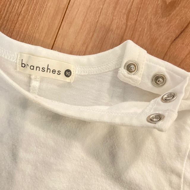 Branshes(ブランシェス)のブランシェス カットソー ロンT 白 90cm ホワイト キッズ/ベビー/マタニティのキッズ服男の子用(90cm~)(Tシャツ/カットソー)の商品写真