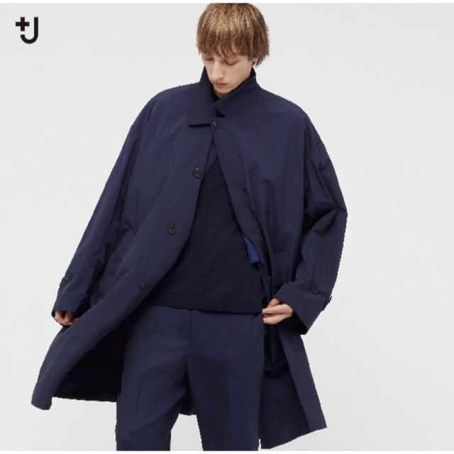 UNIQLO(ユニクロ)の新品・未使用 オーバーサイズステンカラーコート +J ユニクロ ジルサンダー L メンズのジャケット/アウター(ステンカラーコート)の商品写真