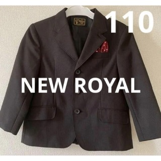 値下げ 美品 NEW ROYAL おしゃれなハンカチ付きジャケット 110(ドレス/フォーマル)