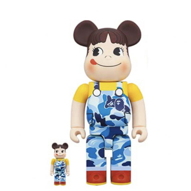 BE@RBRICK(ベアブリック)のBE@RBRICK BAPE(R) ペコちゃん 100％ & 400％ エンタメ/ホビーのフィギュア(その他)の商品写真