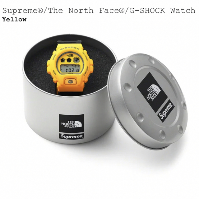 Supreme The North Face G-SHOCK Watch 黄色