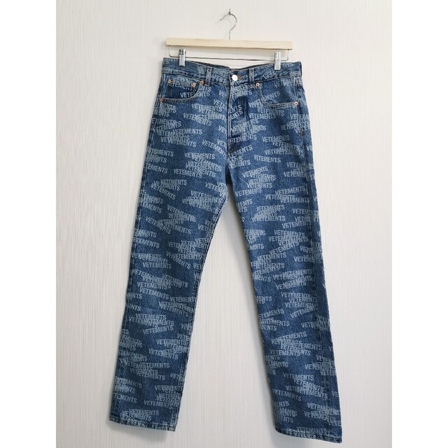 4年保証』 VETEMENTS - ロゴデニム fall2021 vetements デニム+