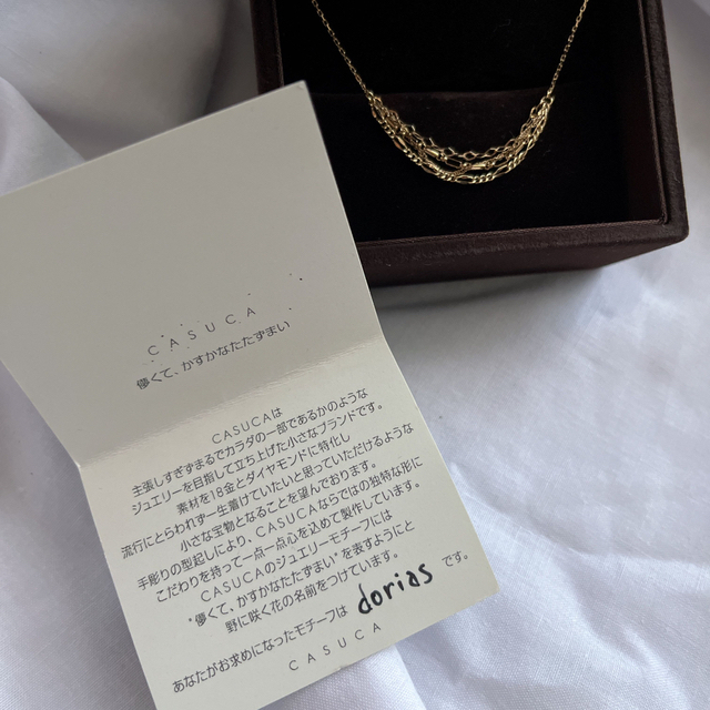 CASUCA  18K　ネックレス レディースのアクセサリー(ネックレス)の商品写真