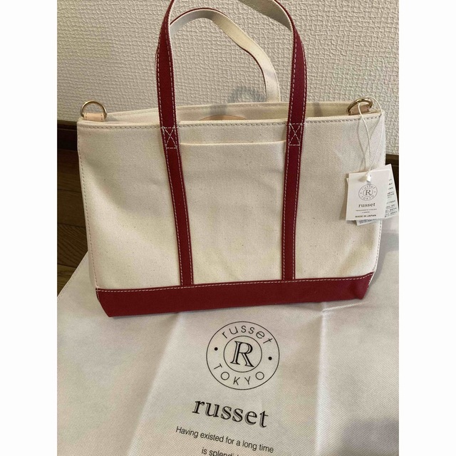 Russet(ラシット)の【値下げ】【新品】【タグ付き】russetショッパー2way キャンバストート レディースのバッグ(トートバッグ)の商品写真