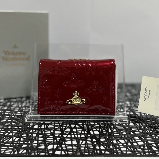 Vivienne Westwood エナメル 財布 折り財布 赤 レッド - 財布